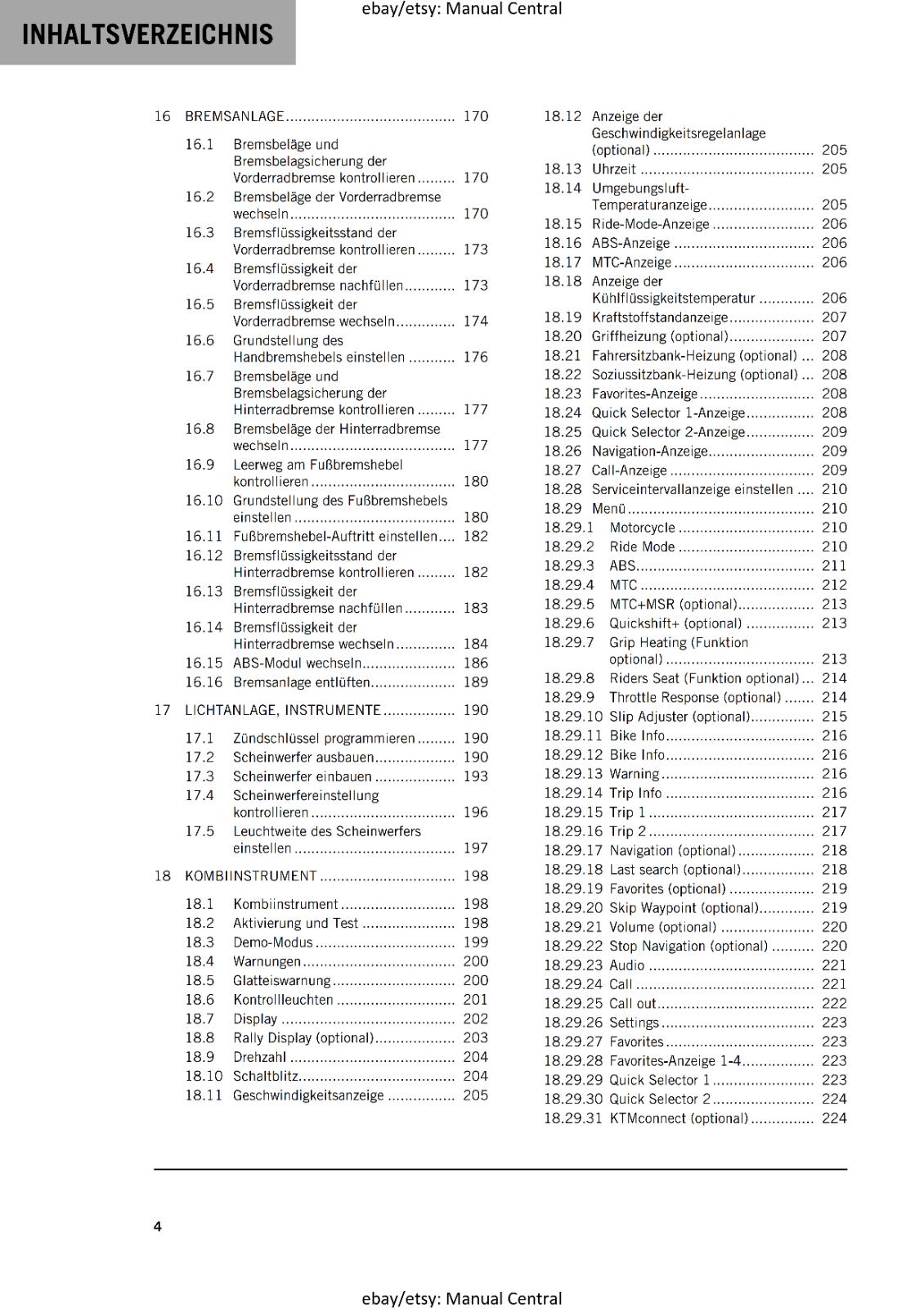GERMAN LANGUAGE - KTM 2023- 890 ADVENTURE - REPARATURANLEITUNG