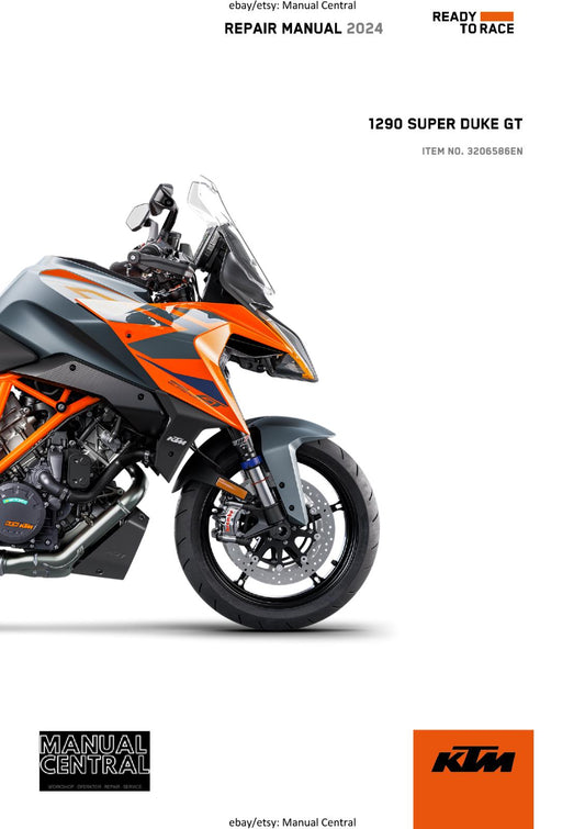 KTM 2024 - 1290 SUPER DUKE GT -  WORKSHOP SERVICE REPAIR MANUAL - REPRINTED