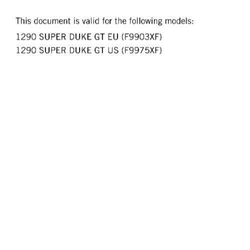 KTM 2024 - 1290 SUPER DUKE GT -  WORKSHOP SERVICE REPAIR MANUAL - REPRINTED