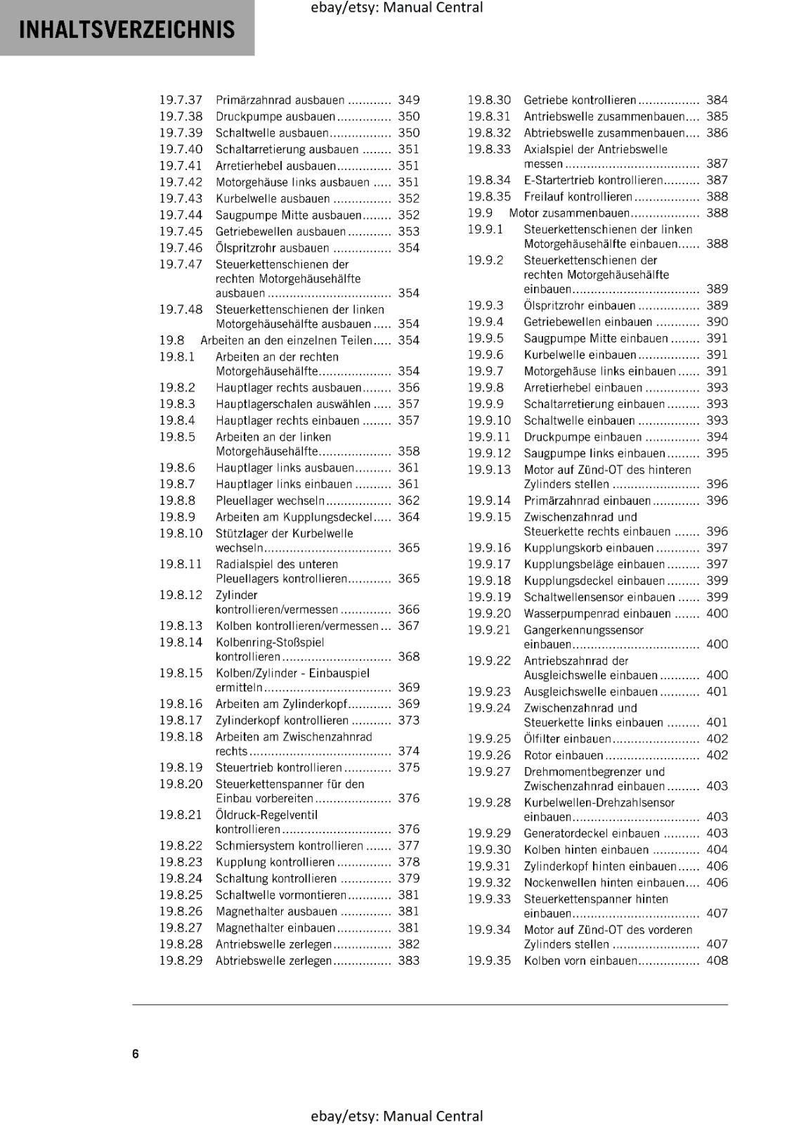 GERMAN LANGUAGE - KTM 2021- 1290 SUPER DUKE R RR - REPARATURANLEITUNG