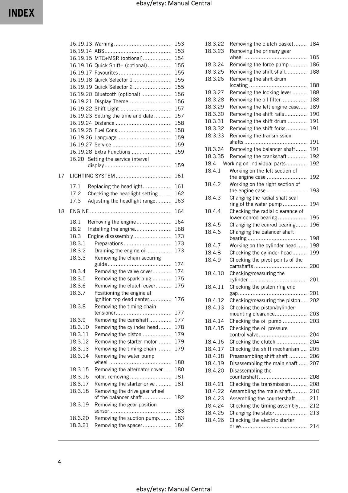 KTM 2024 - RC 390 -  WORKSHOP SERVICE REPAIR MANUAL - REPRINTED