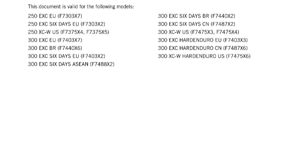 KTM 2024 - 250 300 EXC SIX DAYS XC-W HARDENDURO - WORKSHOP SERVICE REPAIR