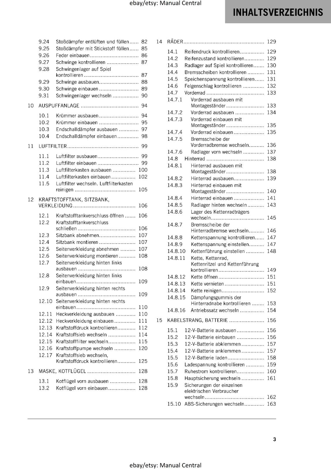 GERMAN LANGUAGE - KTM 2023- ENDURO R EU - REPARATURANLEITUNG