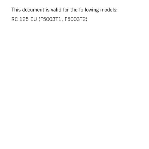 KTM 2020 - RC 125 - WORKSHOP SERVICE REPAIR MANUAL