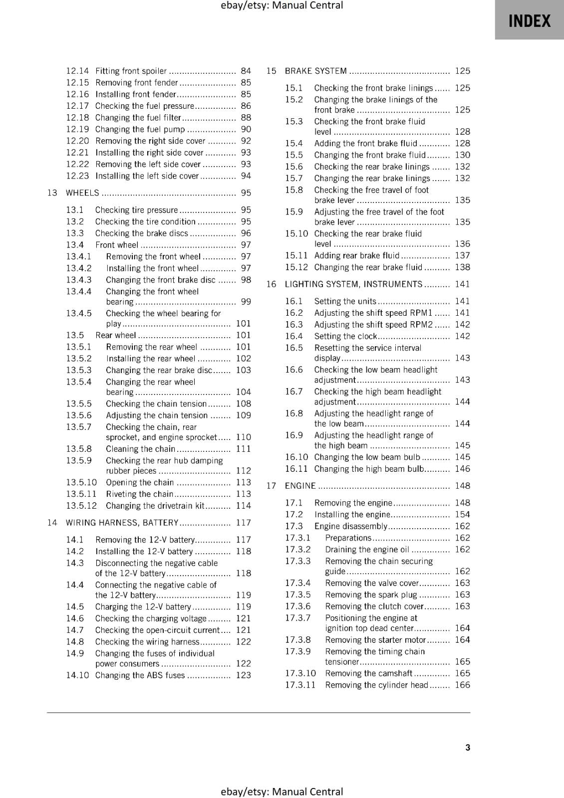 KTM 2020 - RC 125 - WORKSHOP SERVICE REPAIR MANUAL
