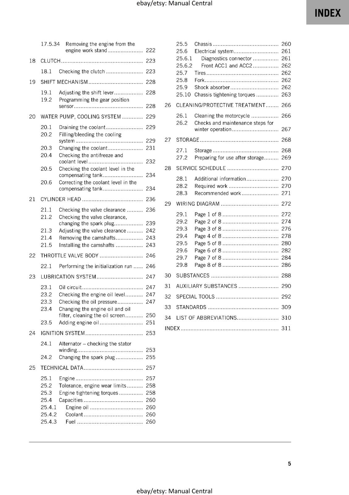 KTM 2020 - RC 125 - WORKSHOP SERVICE REPAIR MANUAL
