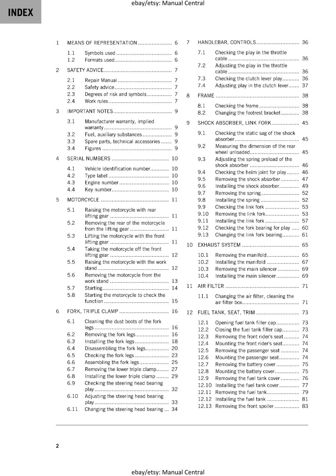 KTM 2020 - RC 200 - WORKSHOP SERVICE REPAIR MANUAL