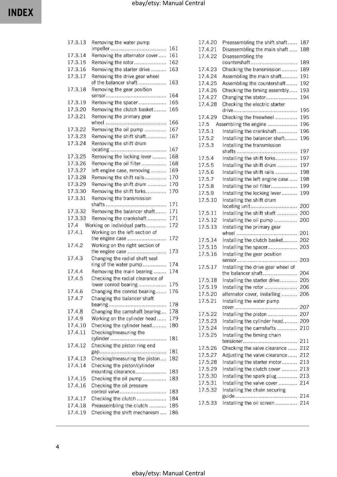 KTM 2020 - RC 200 - WORKSHOP SERVICE REPAIR MANUAL