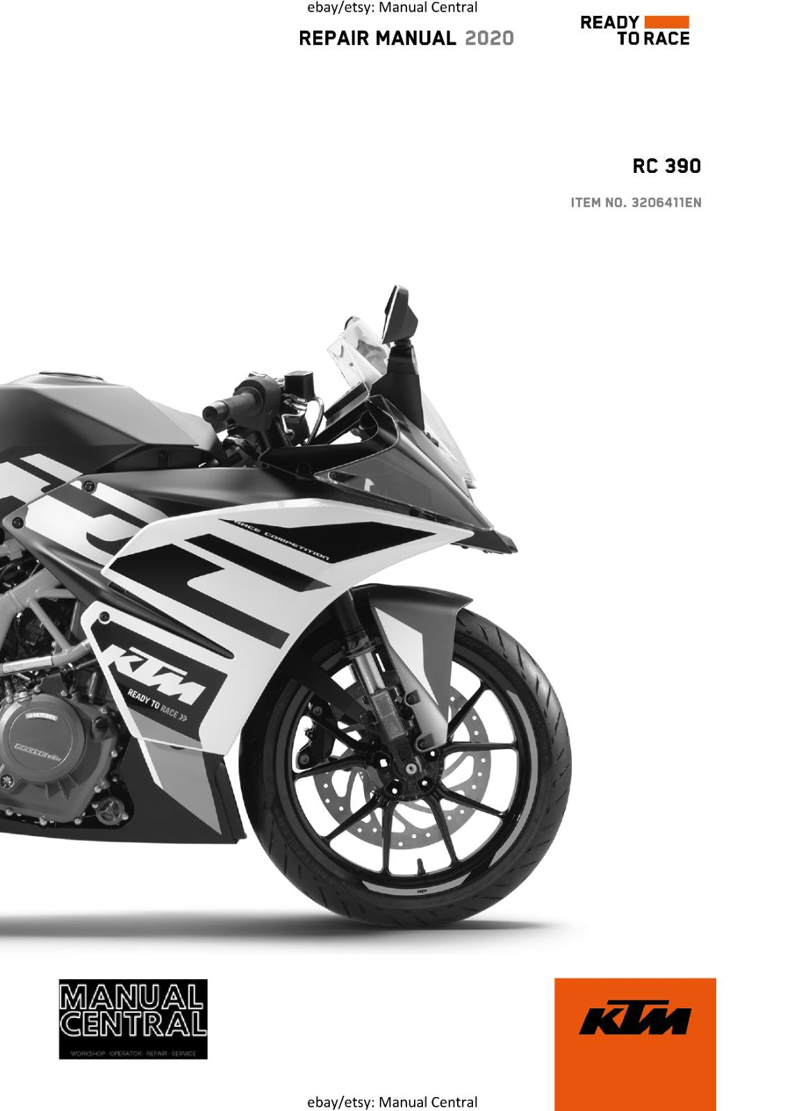 KTM 2020 - RC 390 - WORKSHOP SERVICE REPAIR MANUAL
