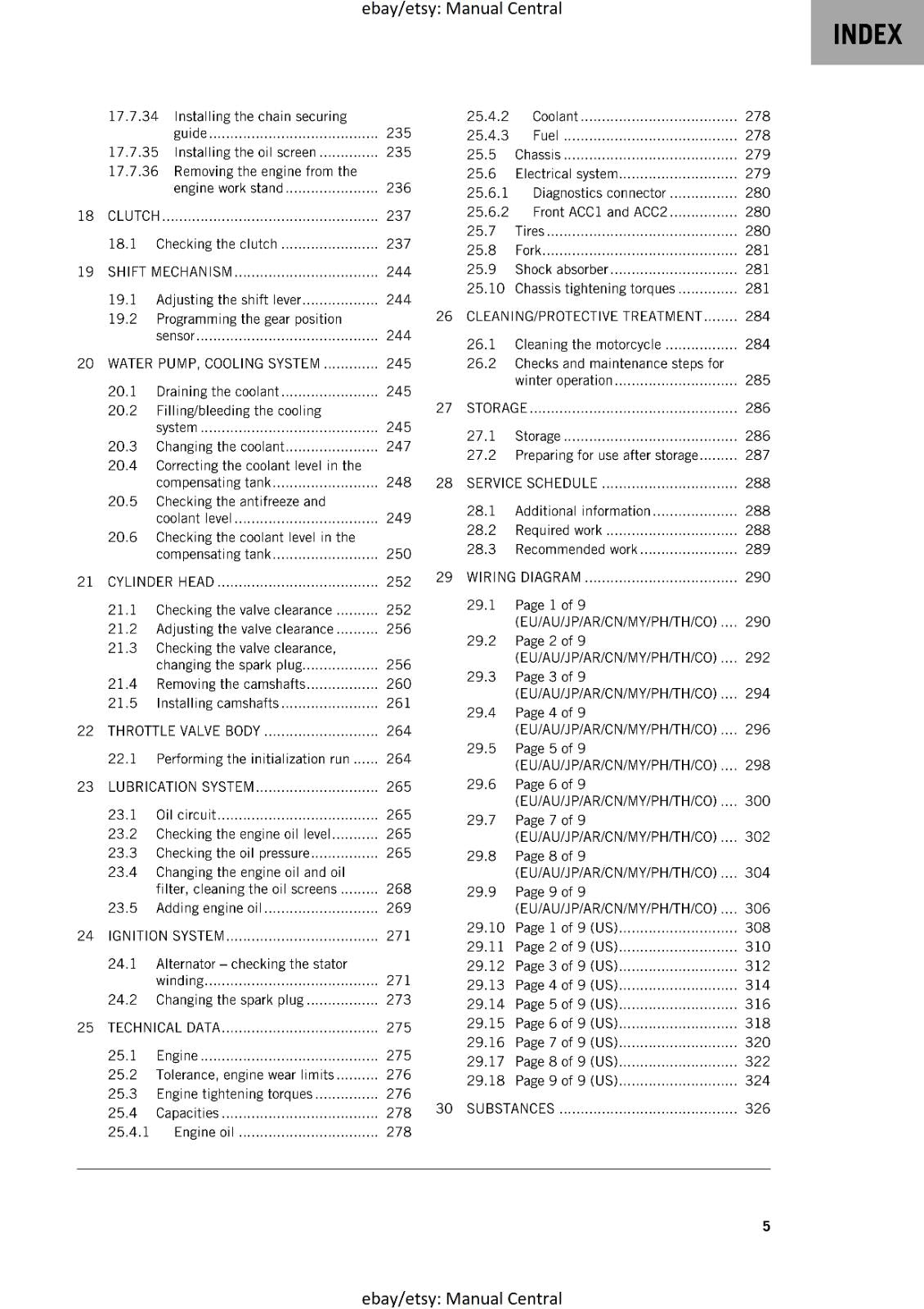 KTM 2020 - RC 390 - WORKSHOP SERVICE REPAIR MANUAL