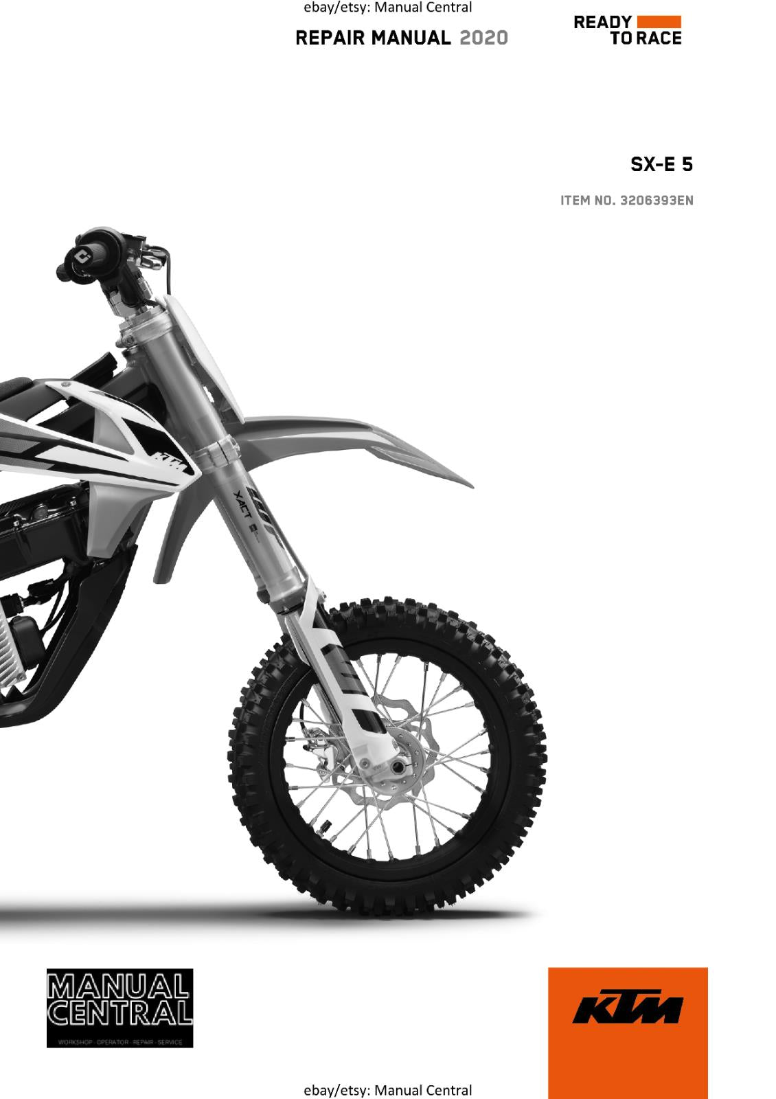 KTM 2020 - SX-E 5 - WORKSHOP SERVICE REPAIR MANUAL