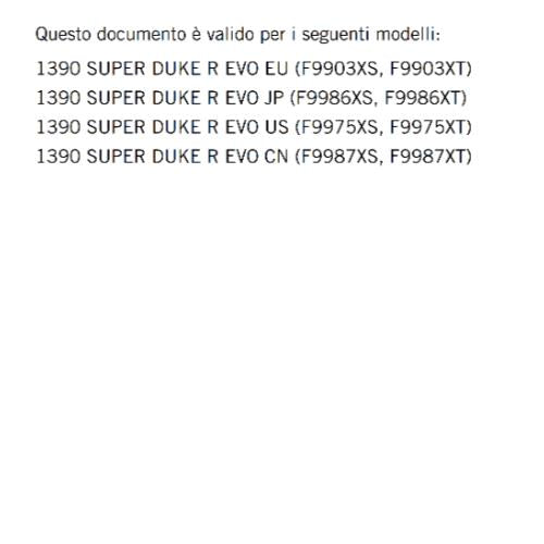 ITALIAN LANGUAGE - KTM 2024 - 1390 SUPER DUKE R EVO  - MANUALE DI RIPARAZIONE