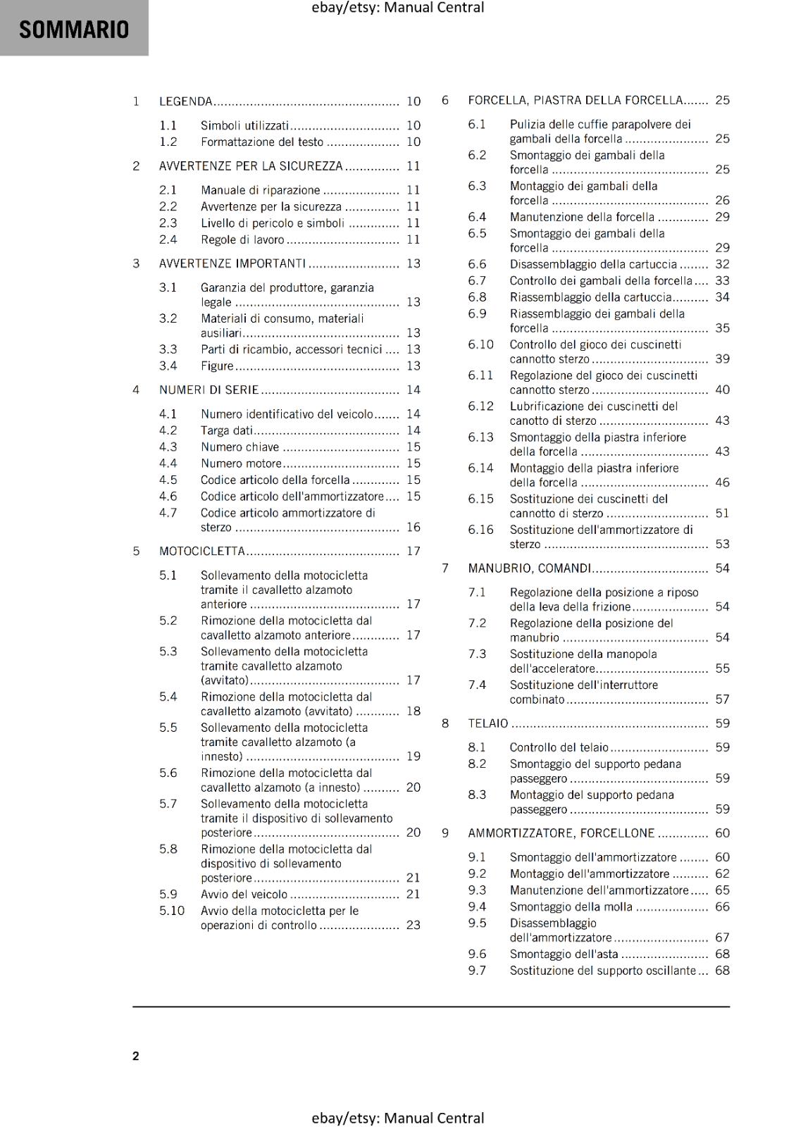 ITALIAN LANGUAGE - KTM 2024 - 1390 SUPER DUKE R EVO  - MANUALE DI RIPARAZIONE