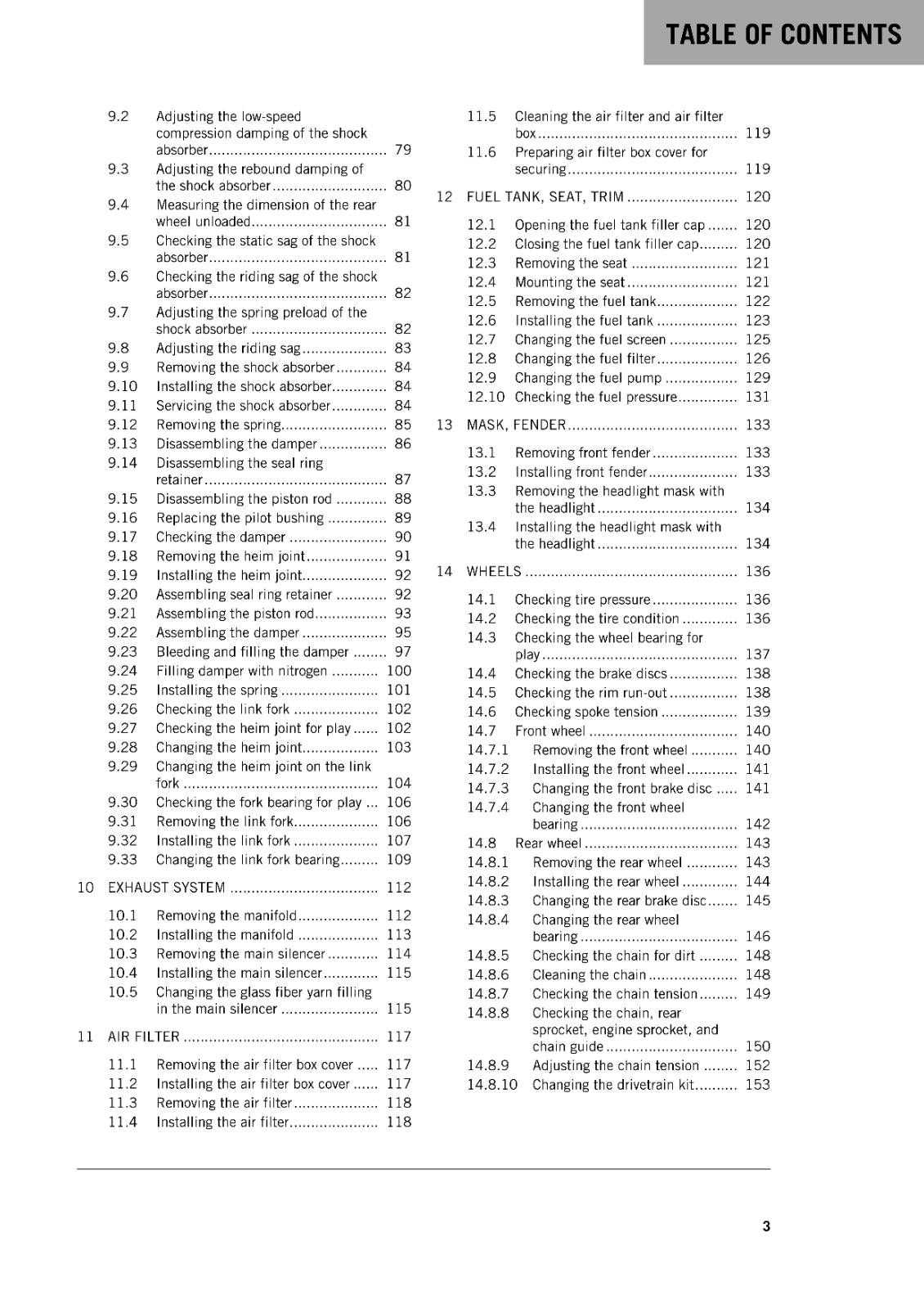 KTM MOTORCYCLE 2019 -  250 300 EXC XC-W SIX DAYS TPI -  WORKSHOP SERVICE MANUAL