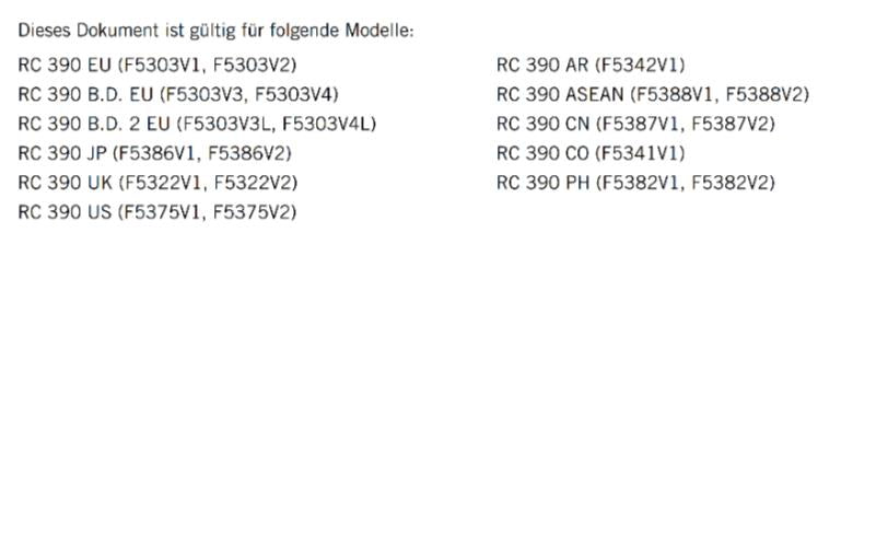 GERMAN LANGUAGE - KTM 2022- RC 390 - REPARATURANLEITUNG