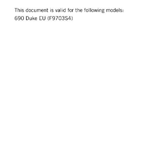 KTM MOTORCYCLE 2019 -  390 DUKE  -  WORKSHOP SERVICE MANUAL