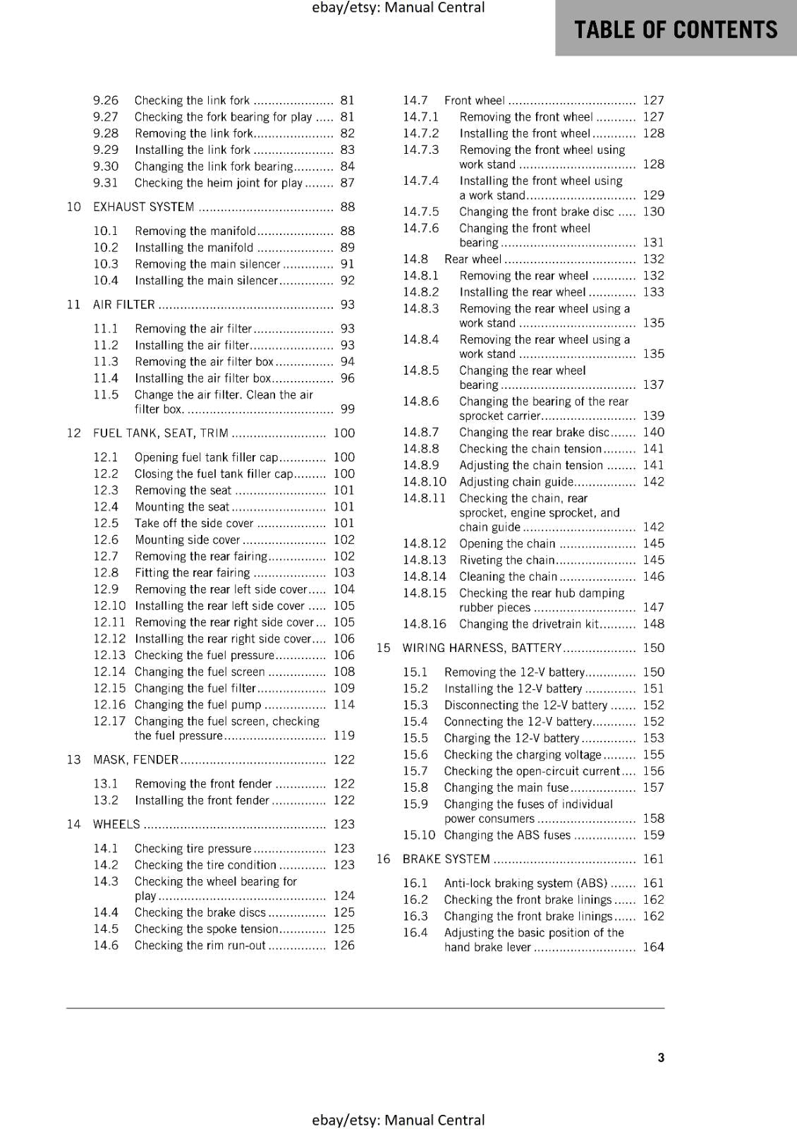 KTM MOTORCYCLE 2019 -  690 ENDURO R -  WORKSHOP SERVICE