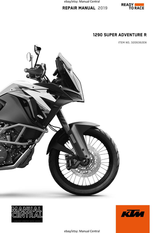 KTM MOTORCYCLE 2019 - 1290 SUPER ADVENTURE R - WORKSHOP SERVICE