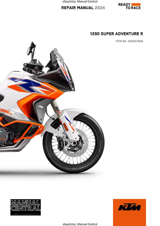 KTM 2024 - 1290 SUPER ADVENTURE R - WORKSHOP SERVICE REPAIR MANUAL
