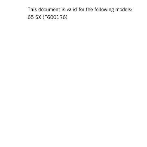 KTM MOTORCYCLE 2018 -  65 SX - WORKSHOP SERVICE MANUAL - REPRINT