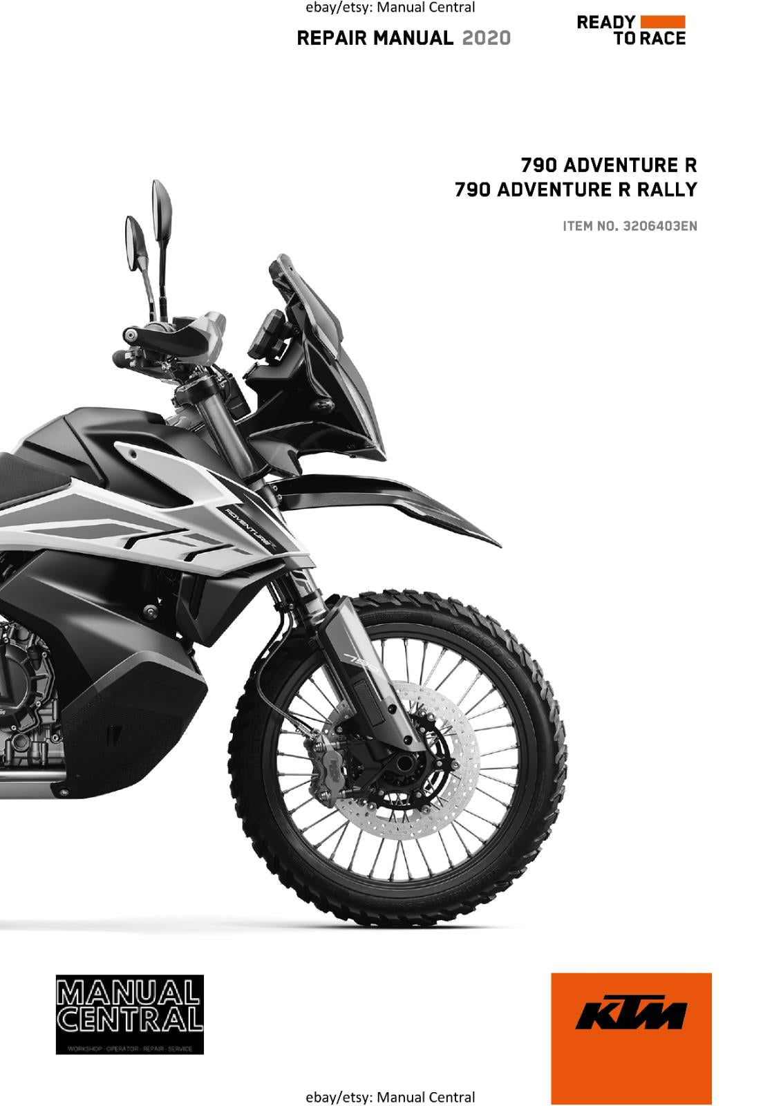 KTM 2020 - 790 ADVENTURE R RALLY - WORKSHOP SERVICE REPAIR MANUAL