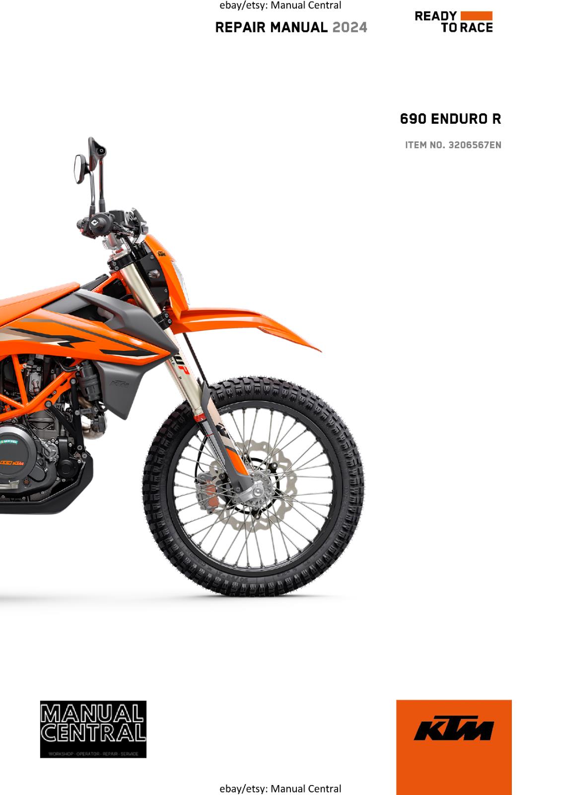 KTM 2024 - 690 ENDURO R EU - WORKSHOP SERVICE REPAIR MANUAL