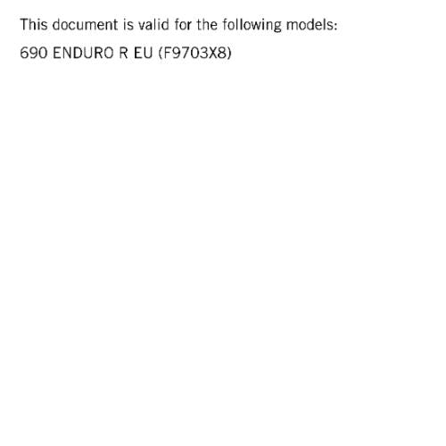 KTM 2024 - 690 ENDURO R EU - WORKSHOP SERVICE REPAIR MANUAL