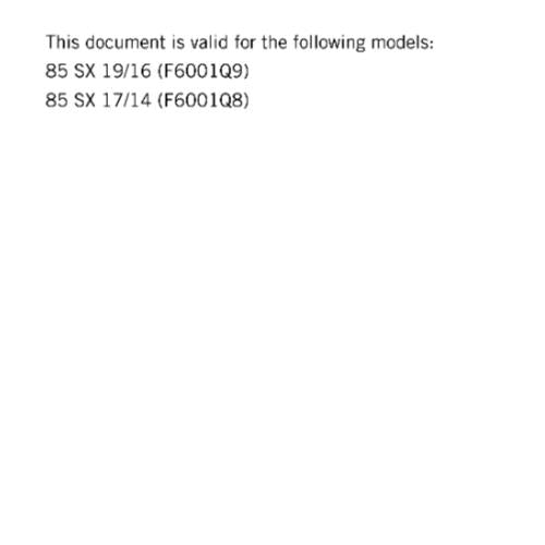 KTM MOTORCYCLE 2017 -  85 SX - WORKSHOP SERVICE MANUAL - REPRINT