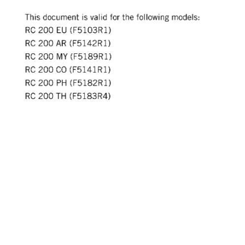 KTM MOTORCYCLE 2018 -  RC 200 - WORKSHOP SERVICE MANUAL