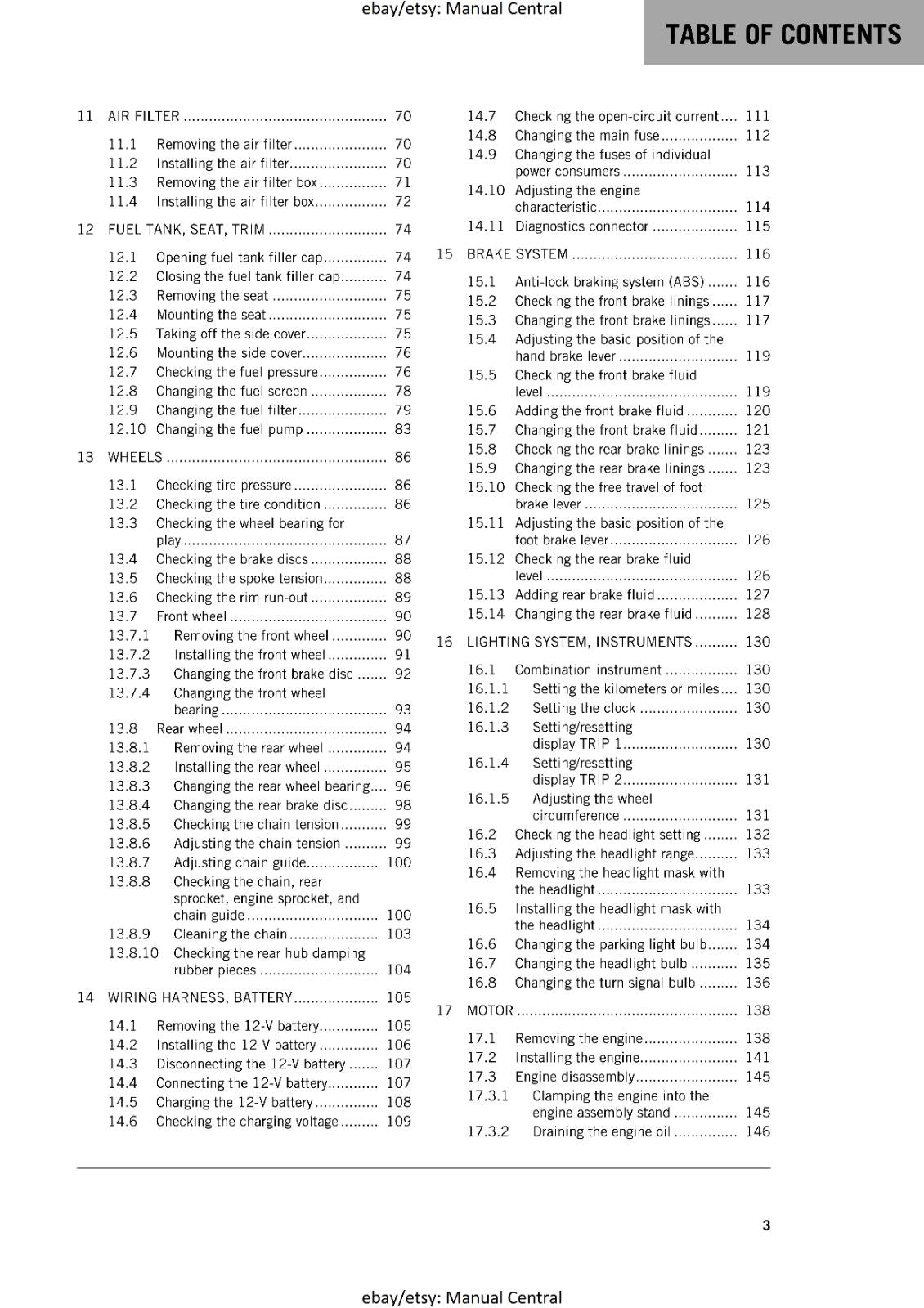 KTM MOTORCYCLE 2018 -  690 ENDURO R - WORKSHOP SERVICE MANUAL