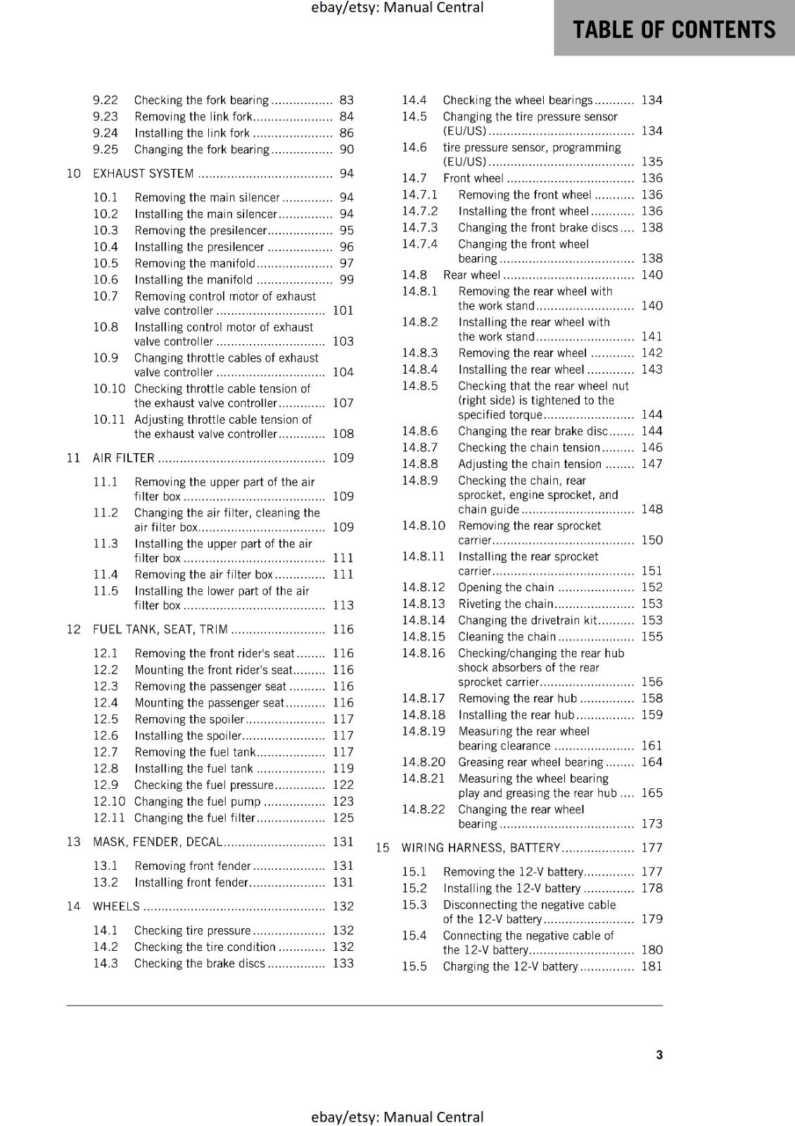 KTM MOTORCYCLE 2018 -  1290 SUPER DUKE R - WORKSHOP SERVICE MANUAL