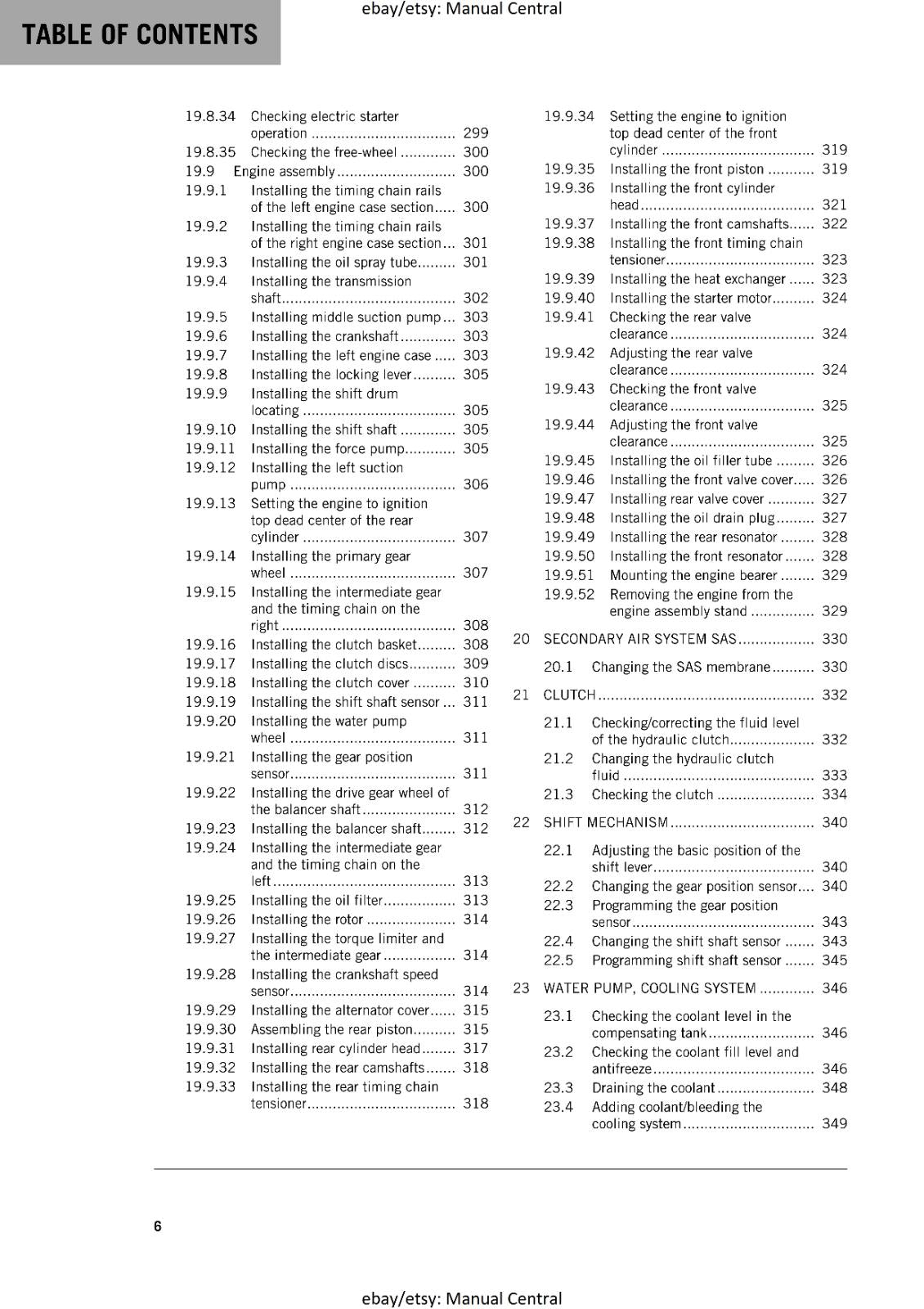 KTM MOTORCYCLE 2018 -  1290 SUPER DUKE R - WORKSHOP SERVICE MANUAL