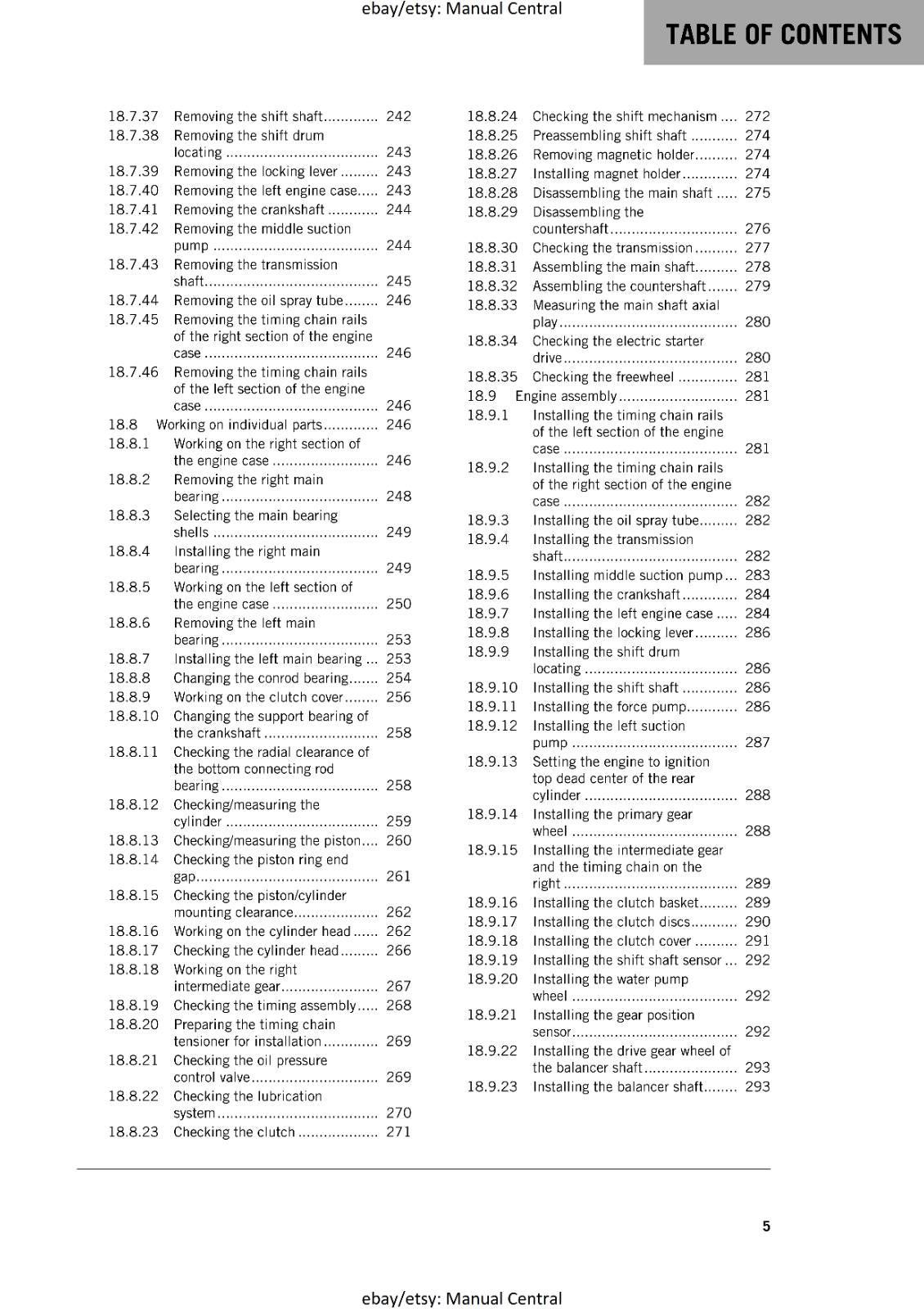 KTM MOTORCYCLE 2018 -  1290 SUPER DUKE GT - WORKSHOP SERVICE MANUAL