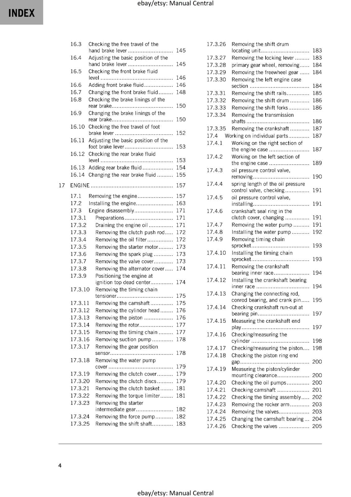KTM MOTORCYCLE 2018 -  450 SX-F FACTORY EDITION - WORKSHOP SERVICE MANUAL