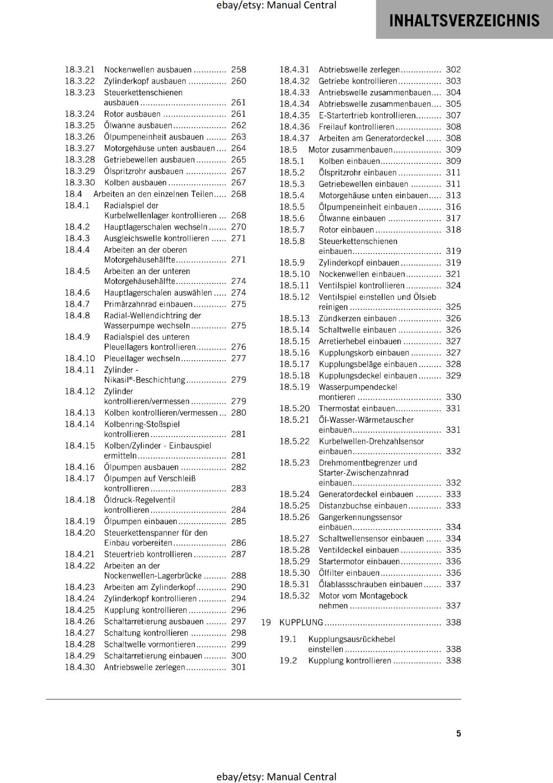 GERMAN LANGUAGE - KTM 2020 - 890 DUKE R - REPARATURANLEITUNG - REPAIR MANUAL