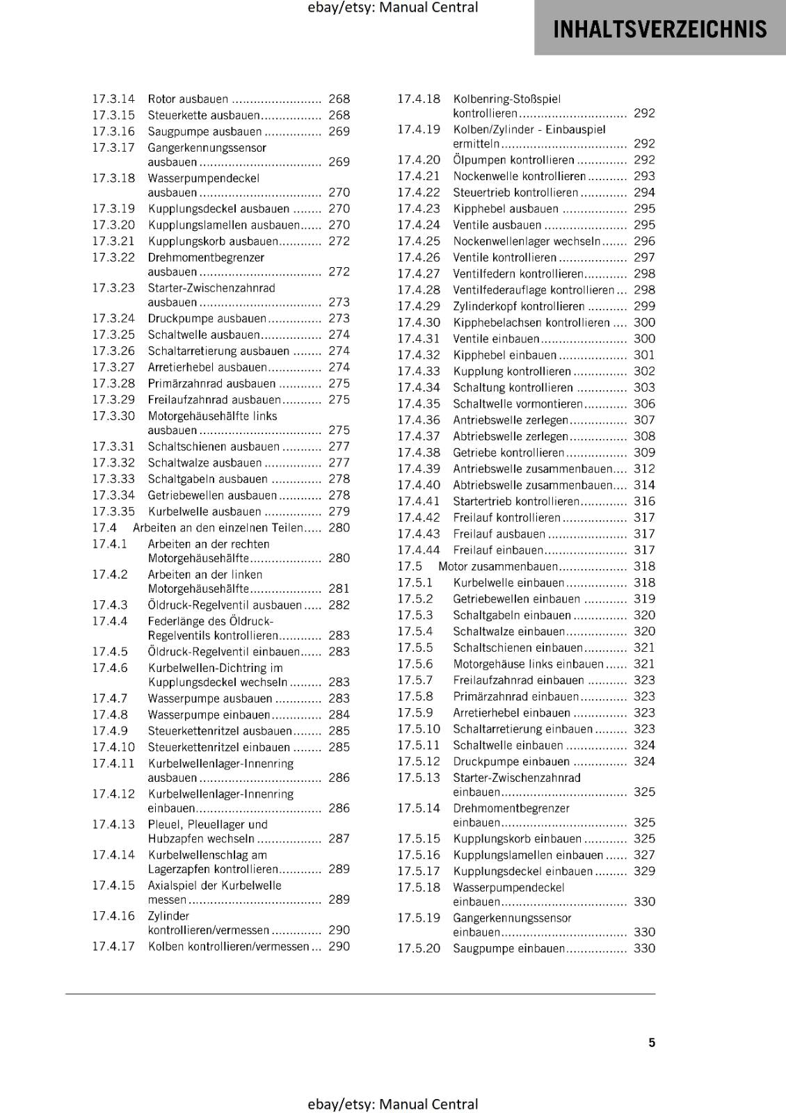 GERMAN LANGUAGE - KTM 2020- 450 XC-F SX-F CAIROLI FACTORY - REPARATURANLEITUNG