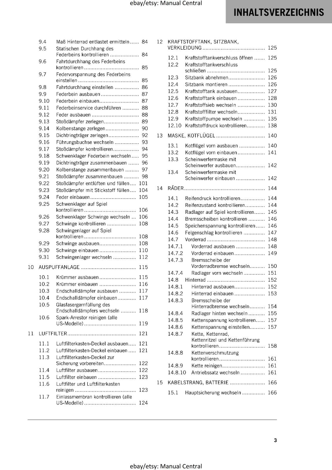 KTM MOTORCYCLE 2017 -  450 500 EXC-F SIX DAY - WORKSHOP  REPAIR MANUAL - REPRINT