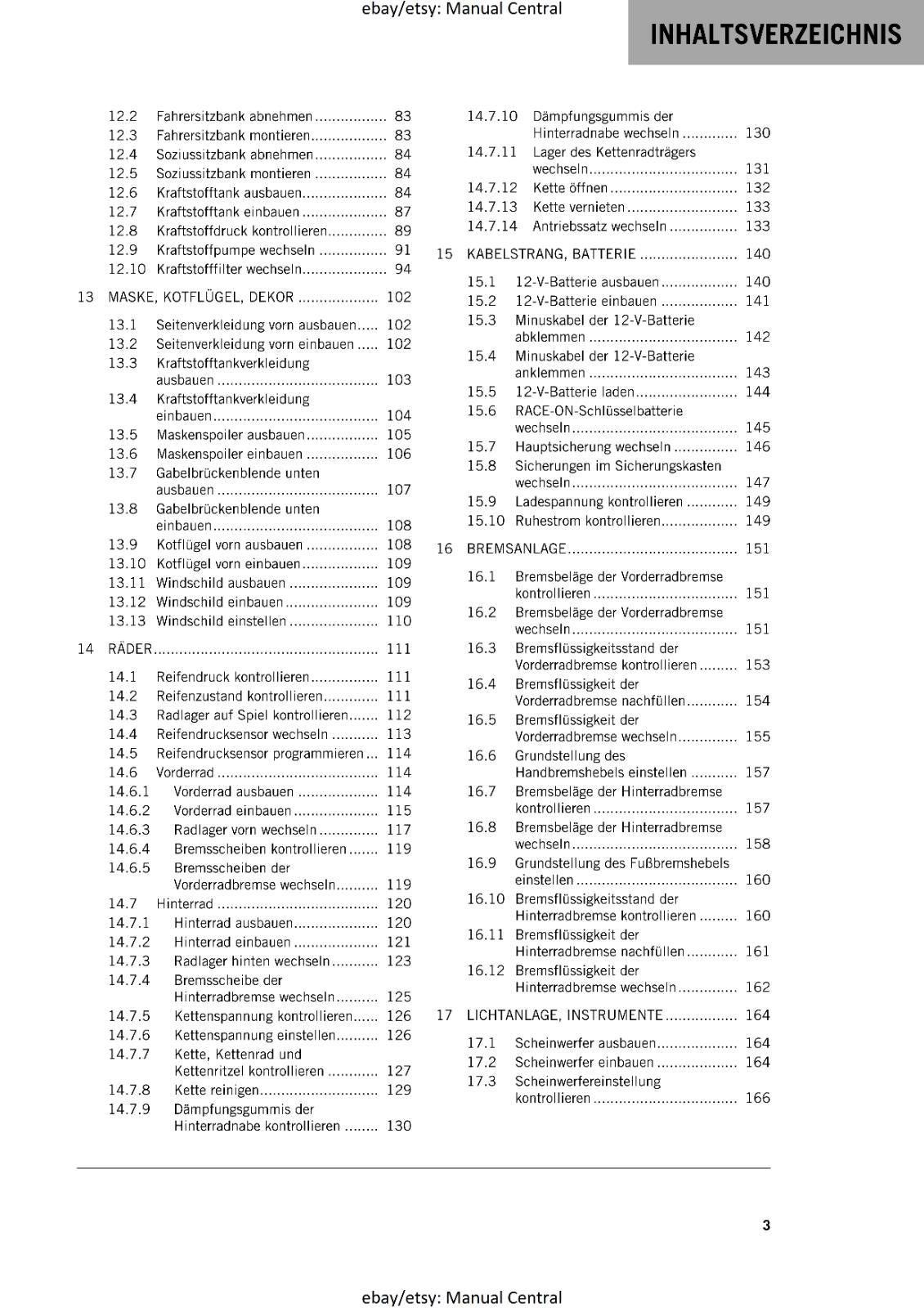 GERMAN LANGUAGE - KTM 2020 - 1290 SUPER ADVENTURE S - REPARATURANLEITUNG