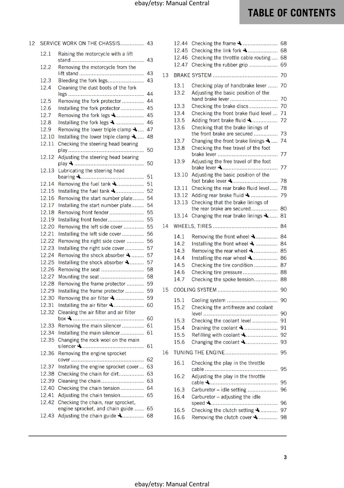 KTM MOTORCYCLE 2023 -  50 SX FACTORY EDITION - OWNERS MANUAL - REPRINT