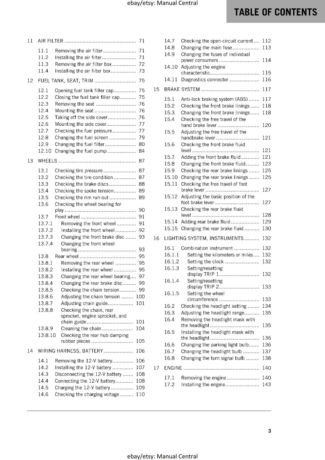 KTM MOTORCYCLE 2017 - 690 ENDURO R - WORKSHOP SERVICE MANUAL - REPRINT