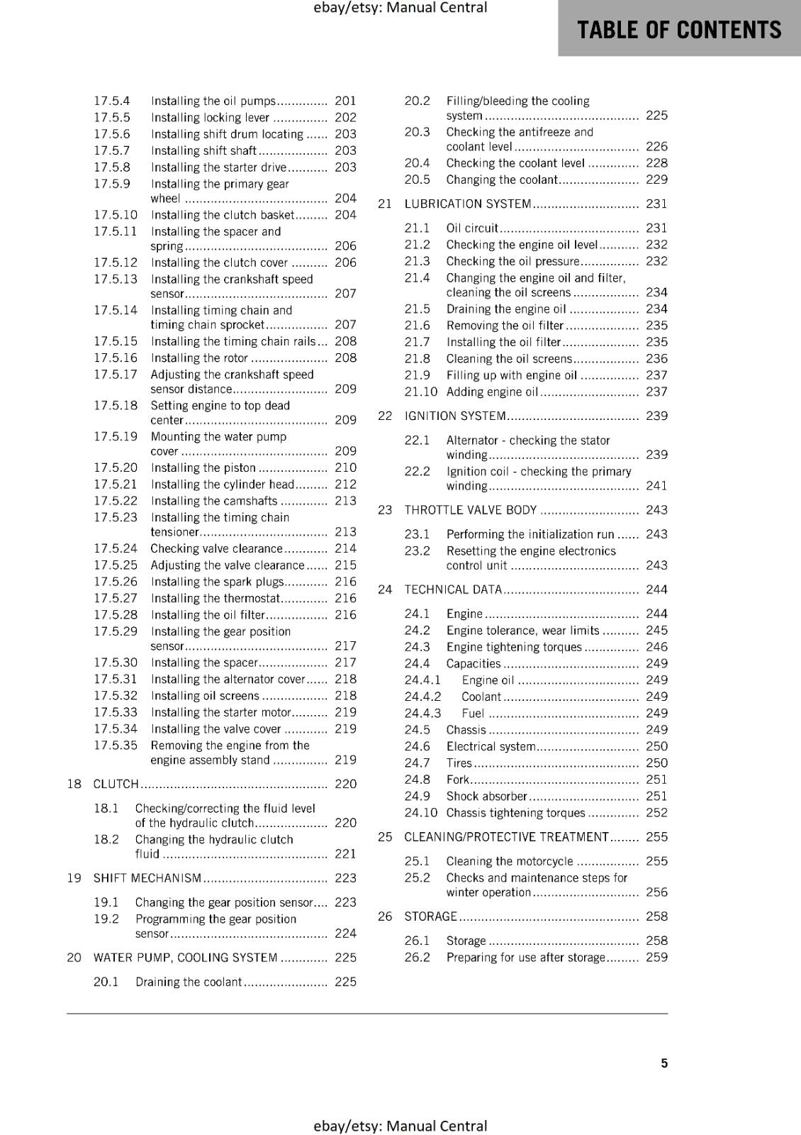 KTM MOTORCYCLE 2017 - 690 ENDURO R - WORKSHOP SERVICE MANUAL - REPRINT
