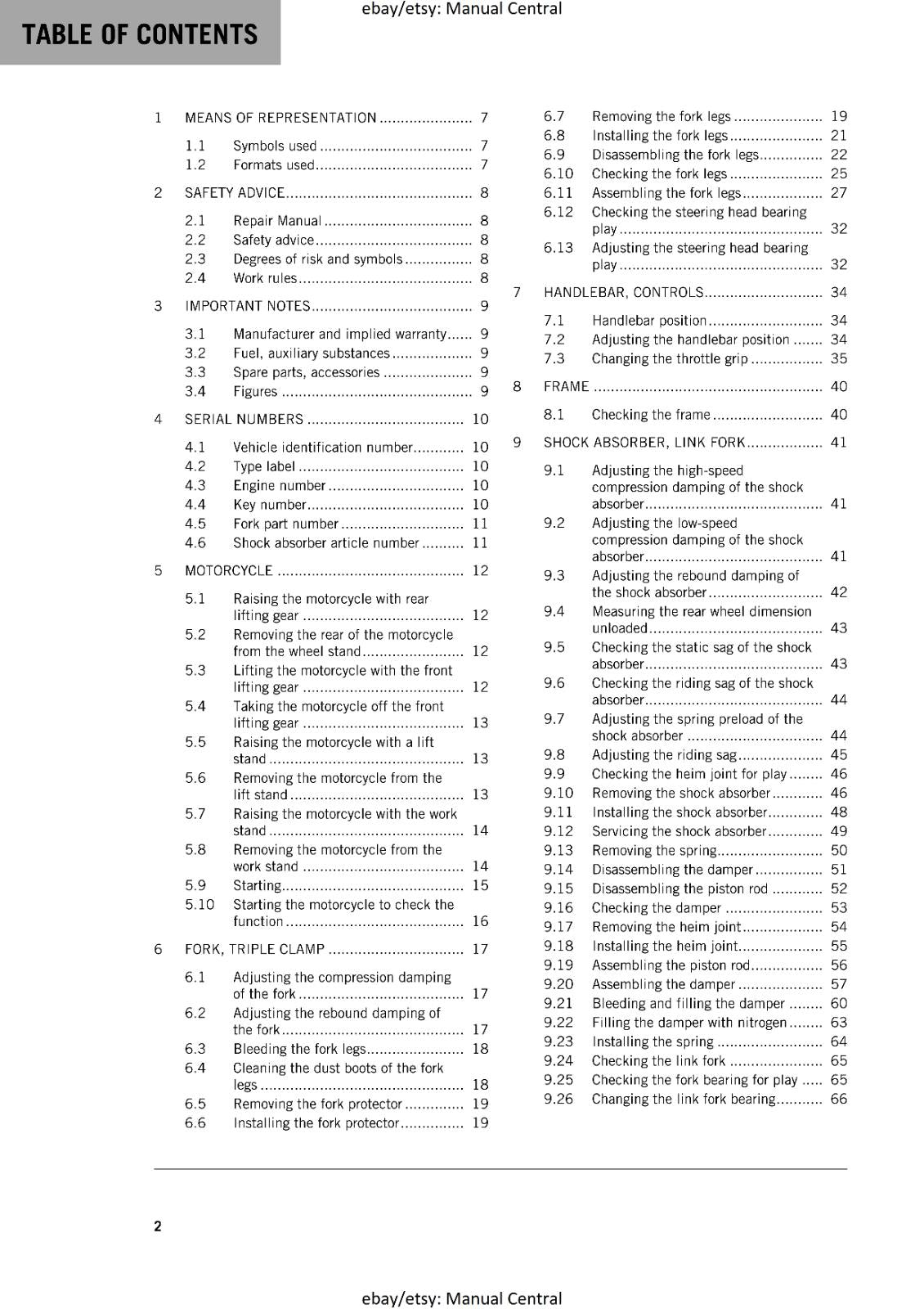KTM MOTORCYCLE 2017 - 690 SMC R - WORKSHOP SERVICE MANUAL - REPRINT