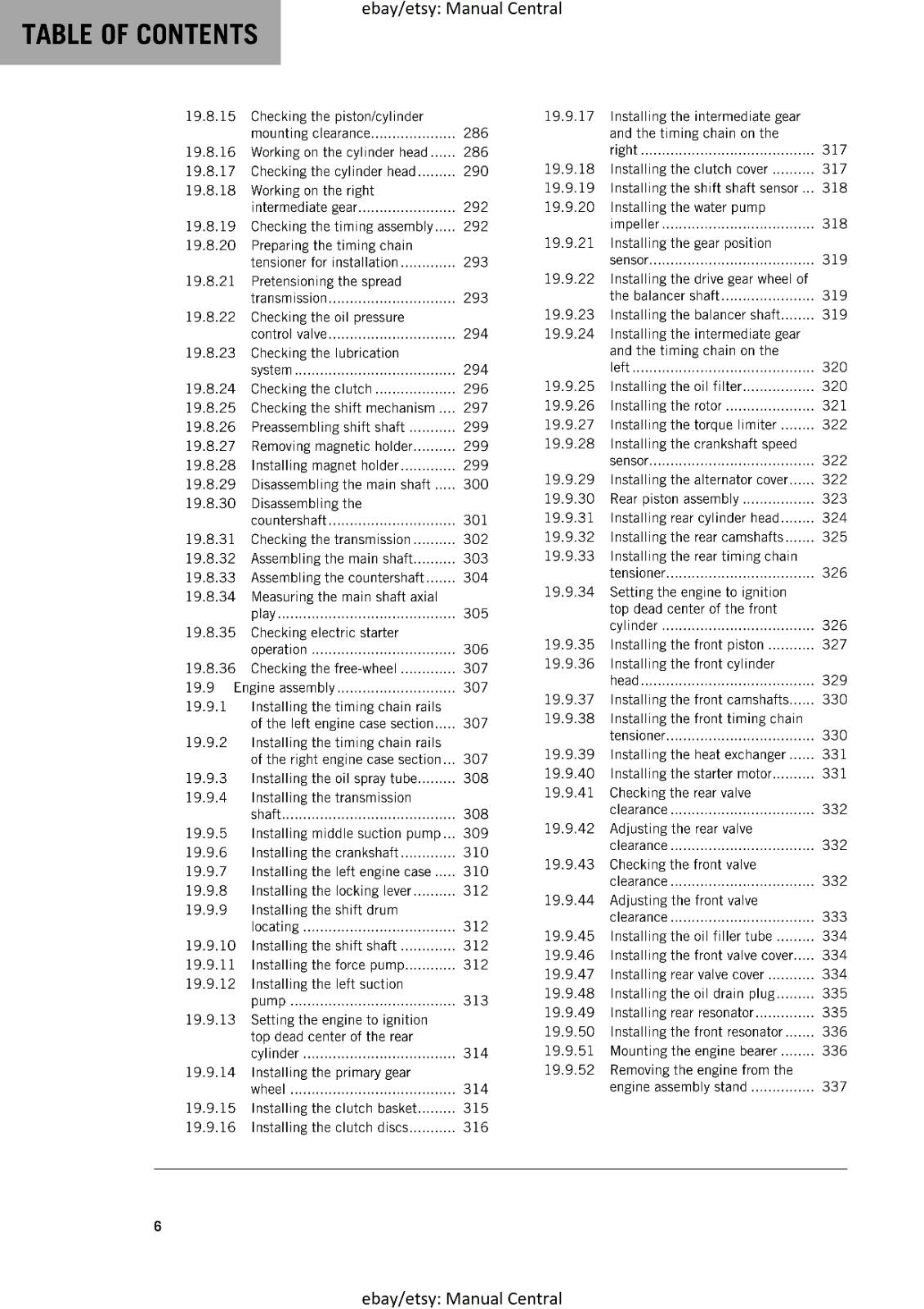 KTM MOTORCYCLE 2017 -1290 SUPER ADVENTURE R - WORKSHOP SERVICE MANUAL - REPRINT