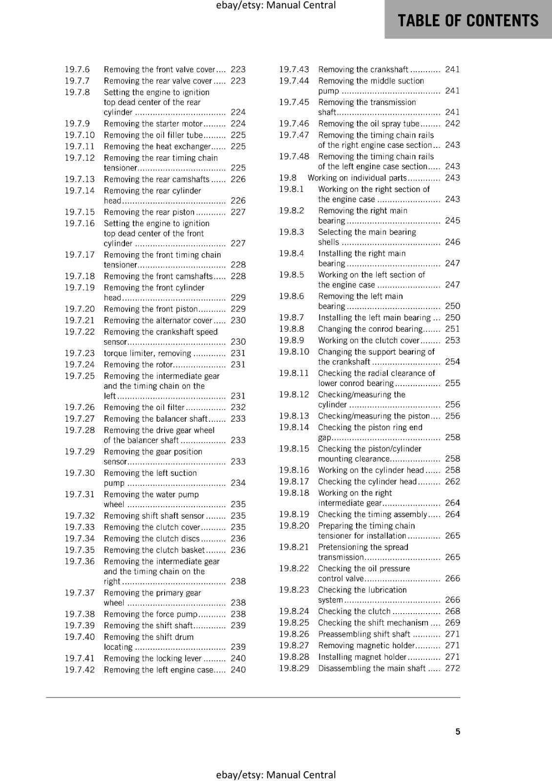 KTM MOTORCYCLE 2017 -1290 SUPER ADVENTURE S - WORKSHOP SERVICE MANUAL - REPRINT