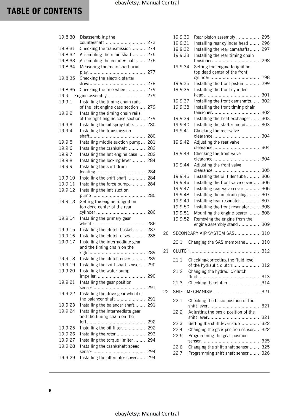 KTM MOTORCYCLE 2017 -1290 SUPER ADVENTURE S - WORKSHOP SERVICE MANUAL - REPRINT