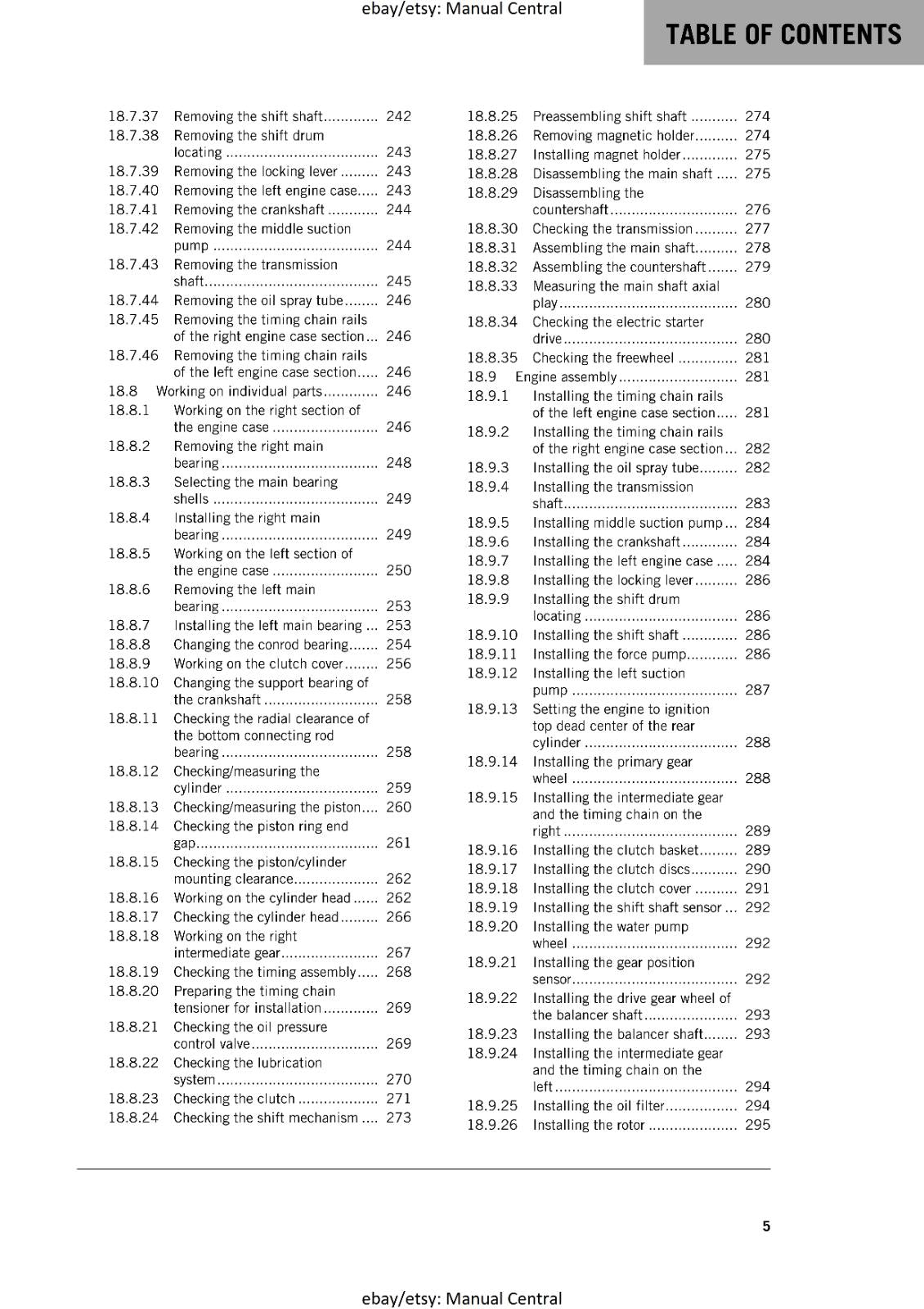 KTM MOTORCYCLE 2017 -1290 SUPER DUKE GT - WORKSHOP SERVICE MANUAL - REPRINT