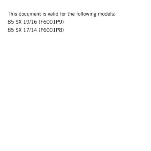 KTM MOTORCYCLE 2016 - 85 SX 19/16 17/14 - WORKSHOP SERVICE MANUAL - REPRINT