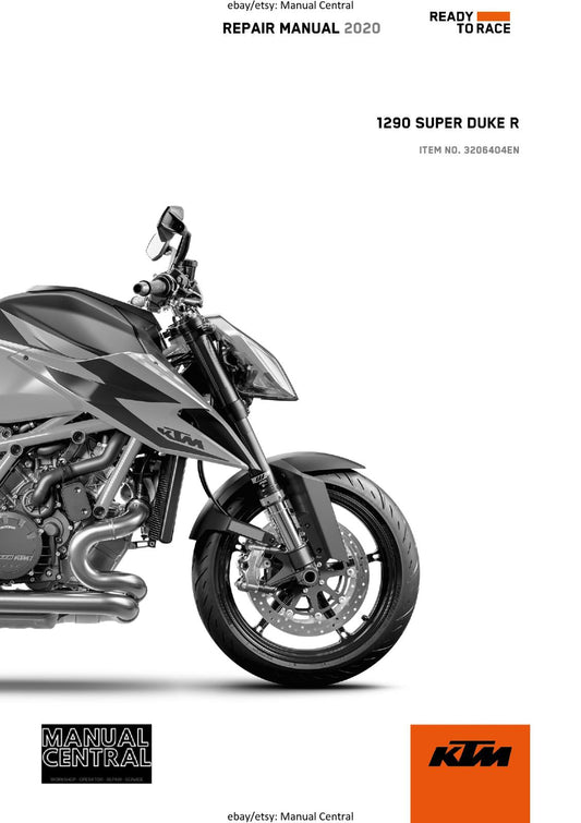 KTM 2020 - 1290 SUPER DUKE R - WORKSHOP SERVICE REPAIR MANUAL
