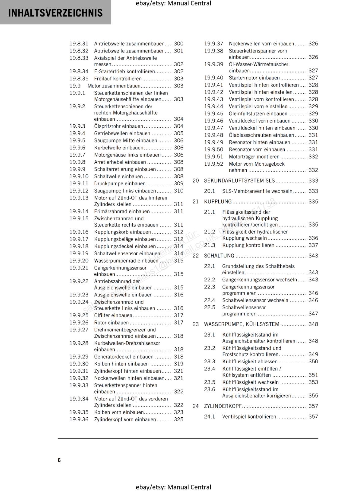 GERMAN LANGUAGE - KTM 2023- 1290 SUPER DUKE R EVO - REPARATURANLEITUNG