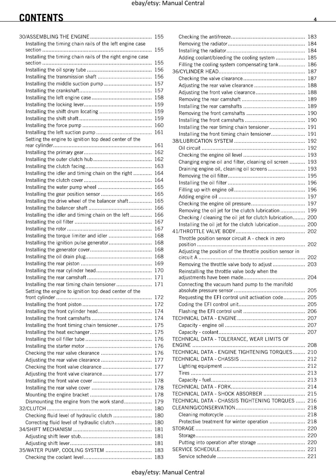 2010 KTM 1190 RC8 - EU AUS UK JP USA FR - WORKSHOP SERVICE REPAIR MANUAL REPRINT